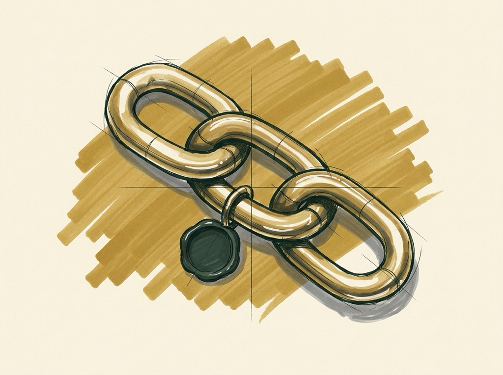 A chain of trusted references linking a professional firm to the organizations that vouch for it