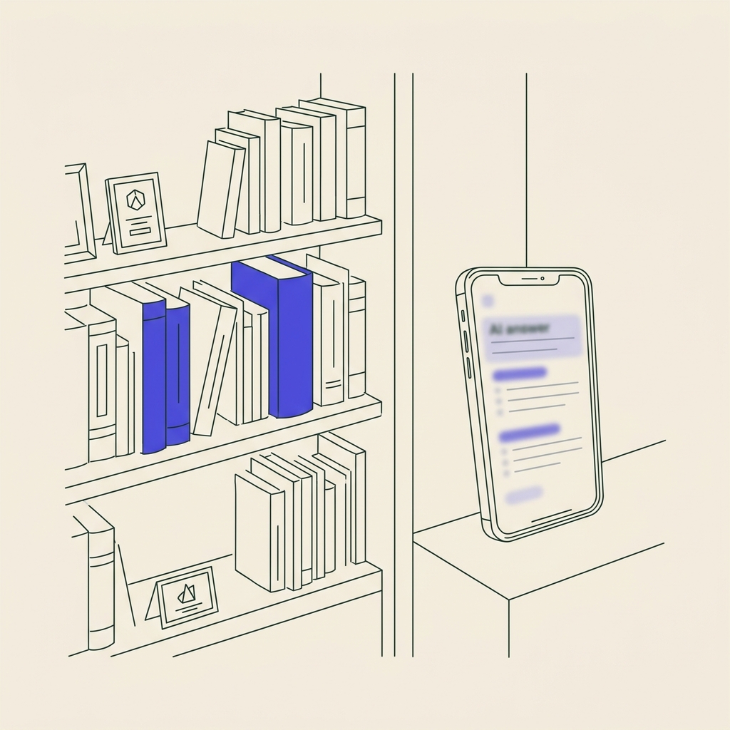 Line illustration of a consulting and advisory firm