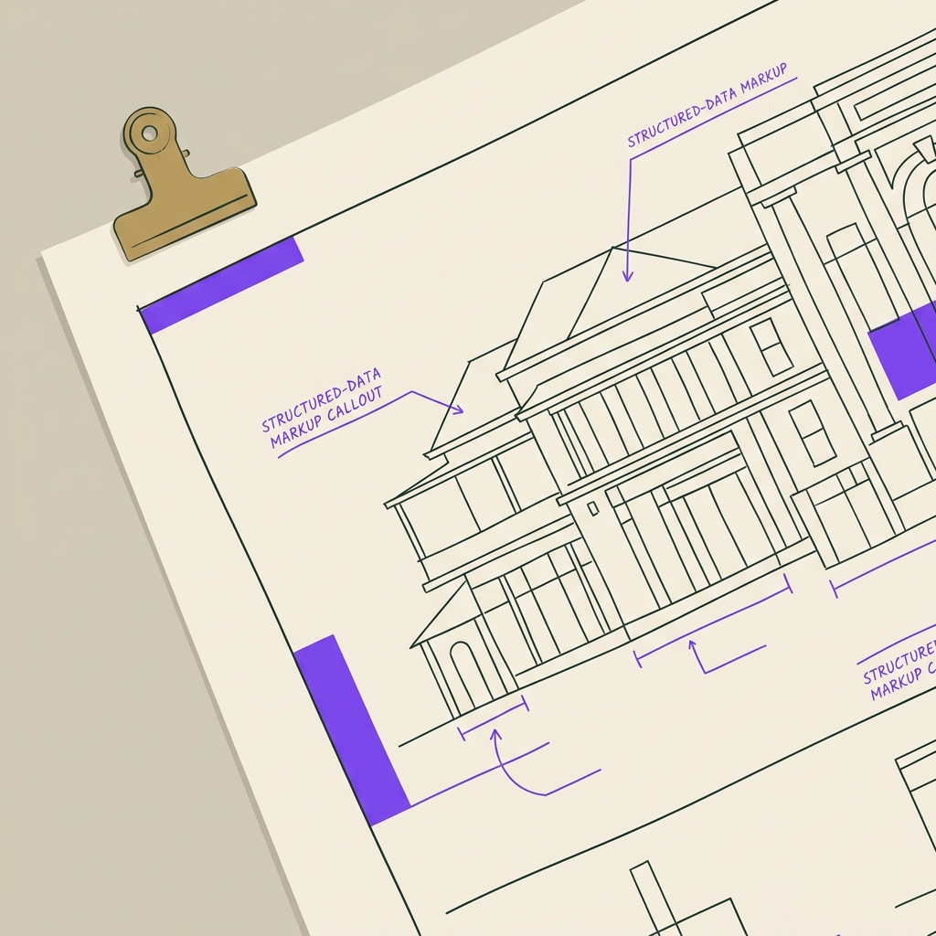 Line illustration of an e-commerce and DTC brand storefront