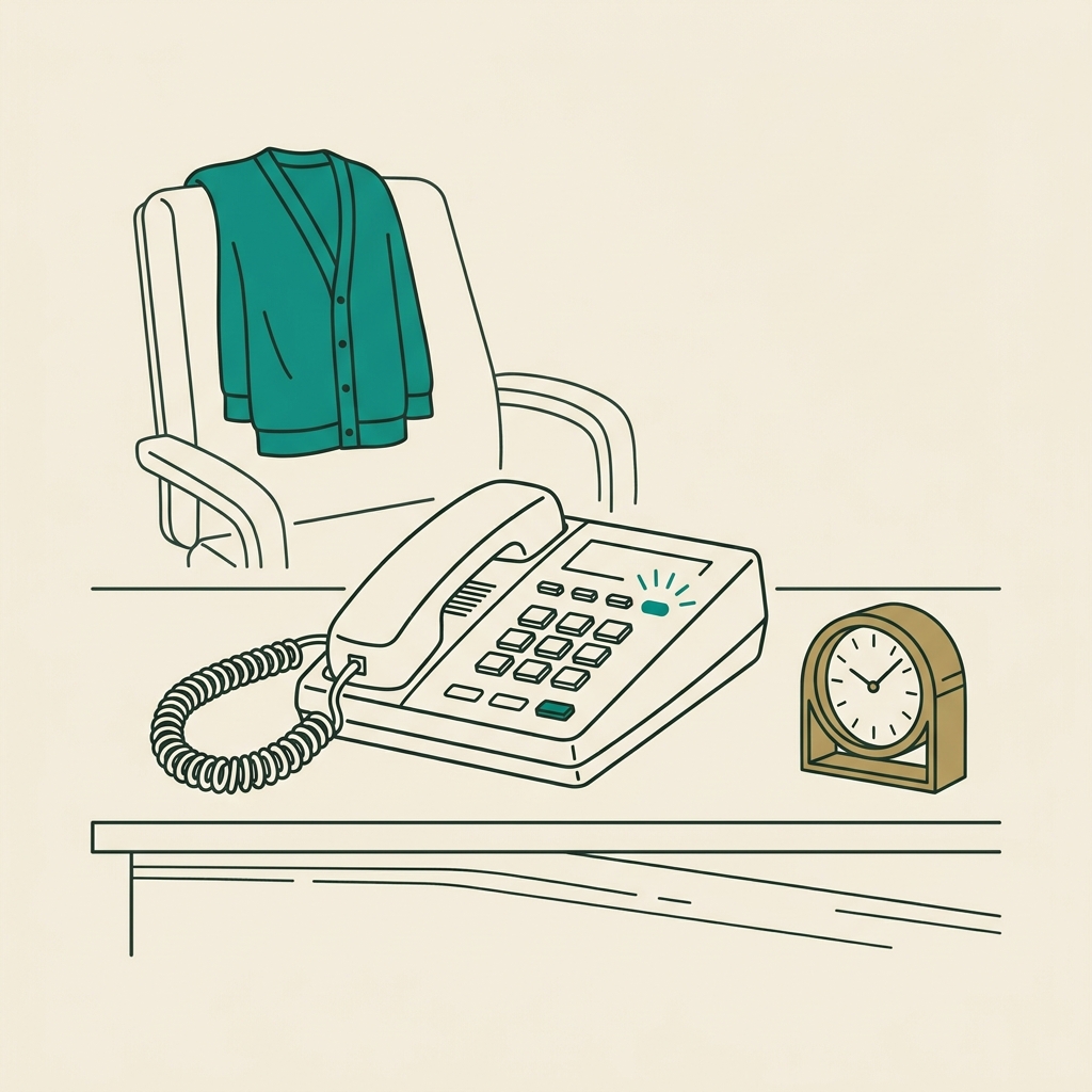 Line illustration of a medical or dental practice
