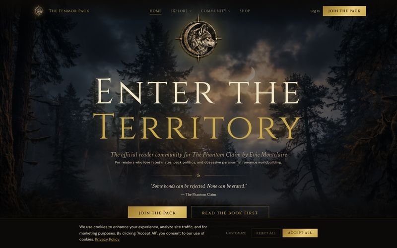 The Fenmor Pack community platform homepage