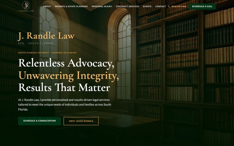 J. Randle Law homepage, a Bar-compliant build