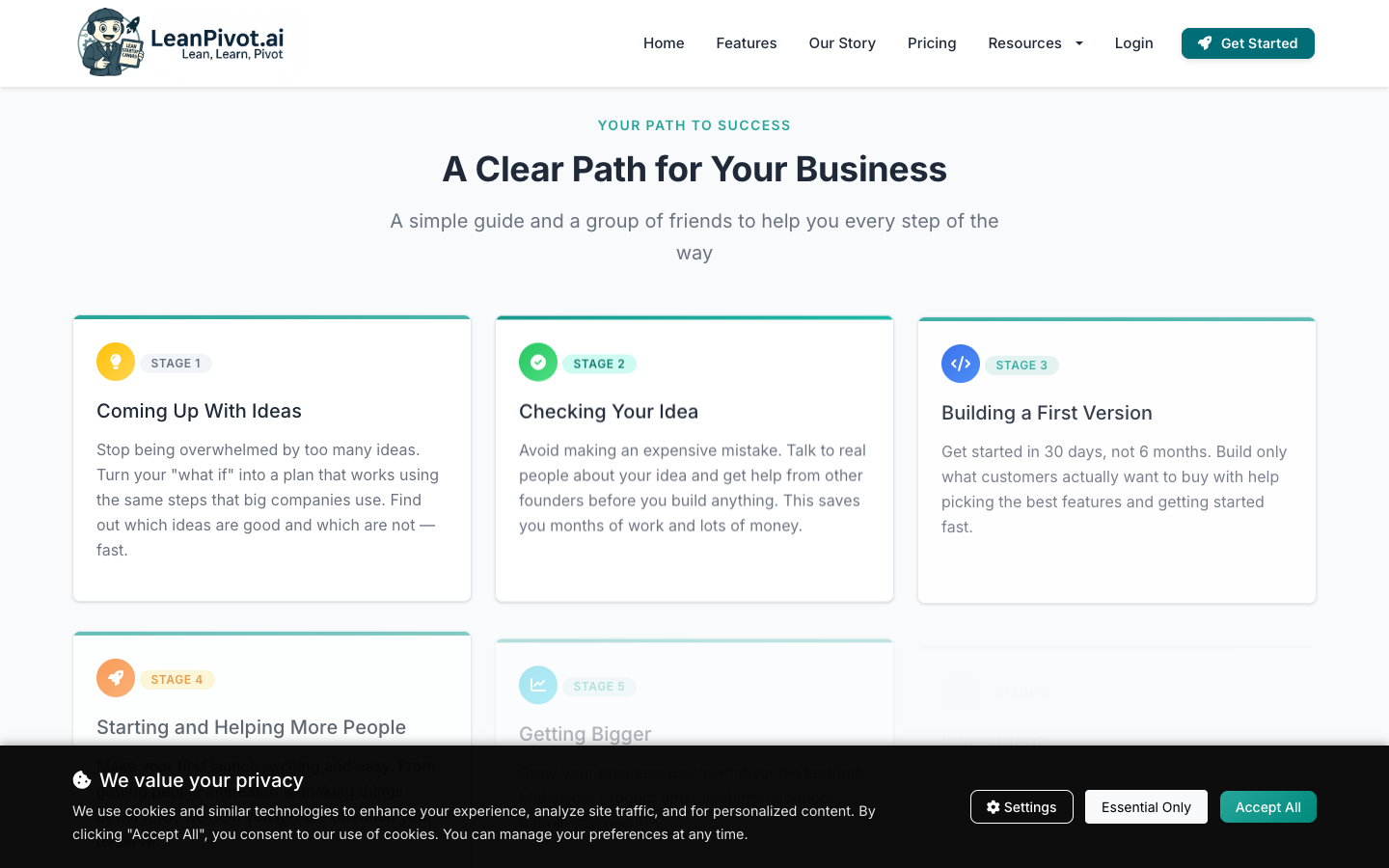 LeanPivot.ai lower screenshot
