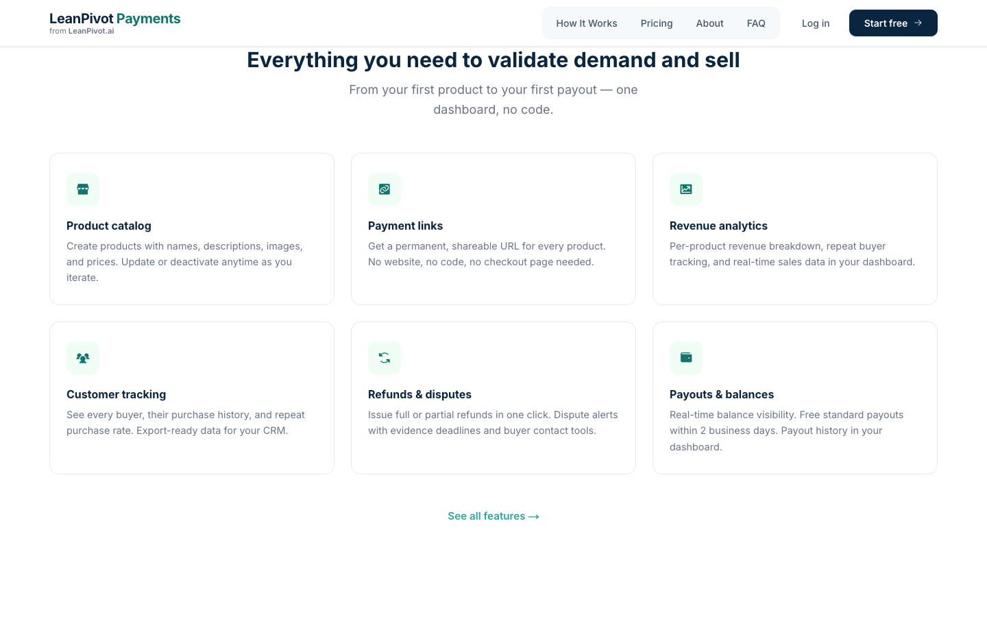 LeanPivot Payments mid screenshot